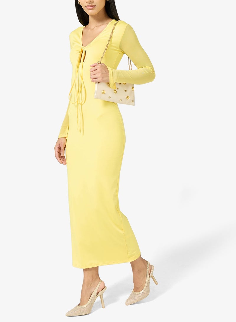 جينجر حذاء بكعب عالٍ شبكي بحزام خلفي - Image 1