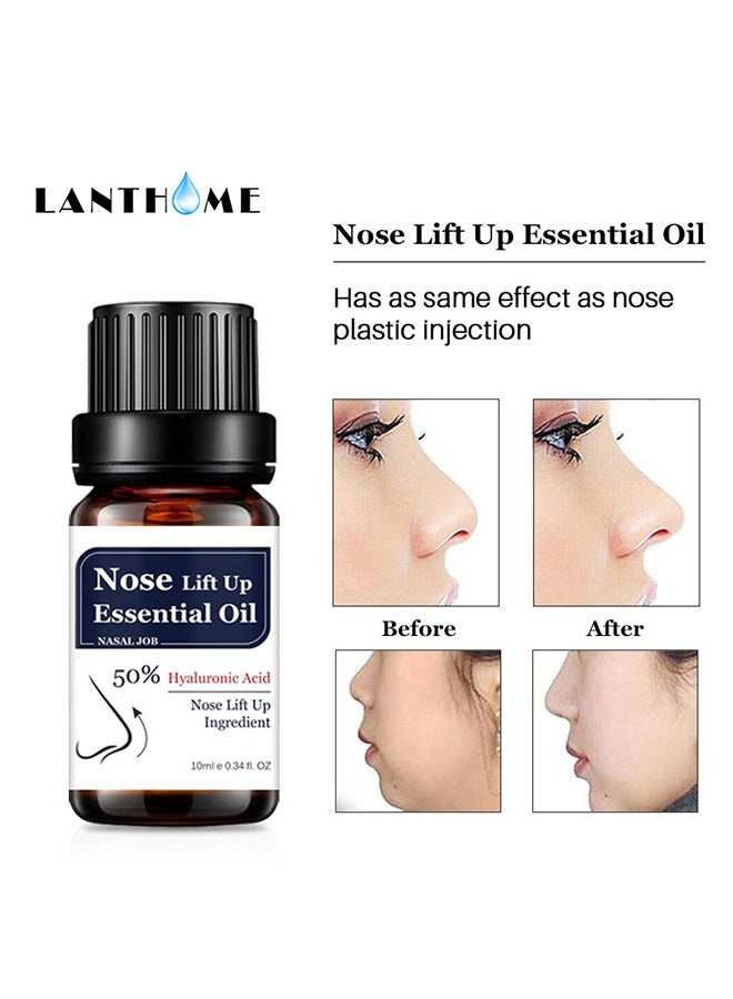 Lanthome Nose Lift Up Essential Oil, Reduce Melanin, Nose Bone Reshaping and Tightening Essential Oil, Nose Repair Massage Oil - 10ML - Image 3