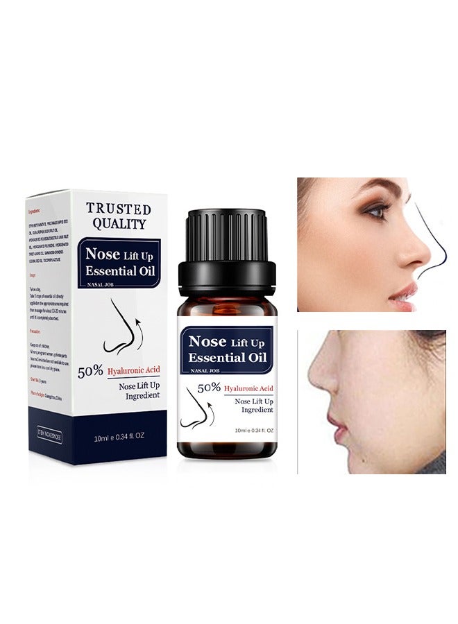 Lanthome Nose Lift Up Essential Oil, Reduce Melanin, Nose Bone Reshaping and Tightening Essential Oil, Nose Repair Massage Oil - 10ML - Image 1