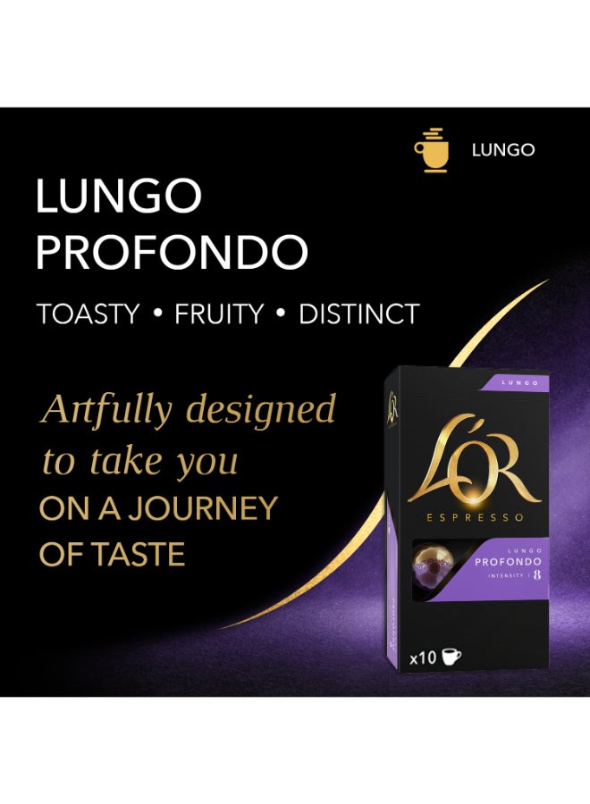 L'or Espresso Lungo Intensity 8 Coffee Capsules 10 Capsules (52g) - Image 2