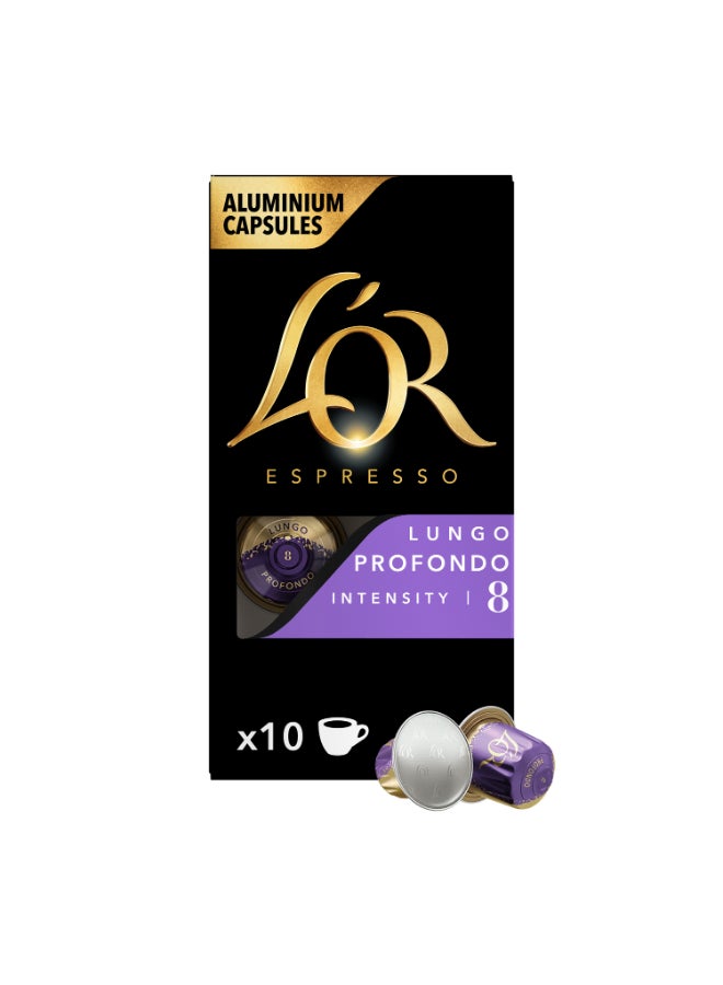 L'or Espresso Lungo Intensity 8 Coffee Capsules 10 Capsules (52g) - Image 1