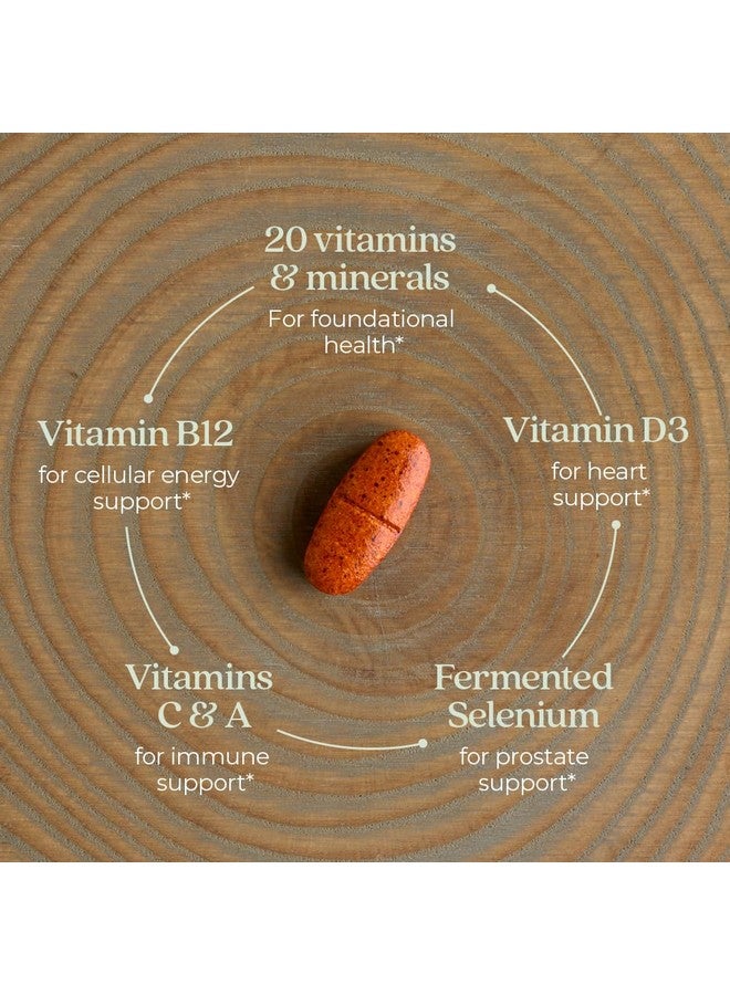 New Chapter Men's Multivitamin 50 Plus for Brain, Heart, Digestive, Prostate & Immune Support with 20+ Nutrients + Astaxanthin - Every Man's One Daily 55+, Gentle on The Stomach - 48 ct - Image 3