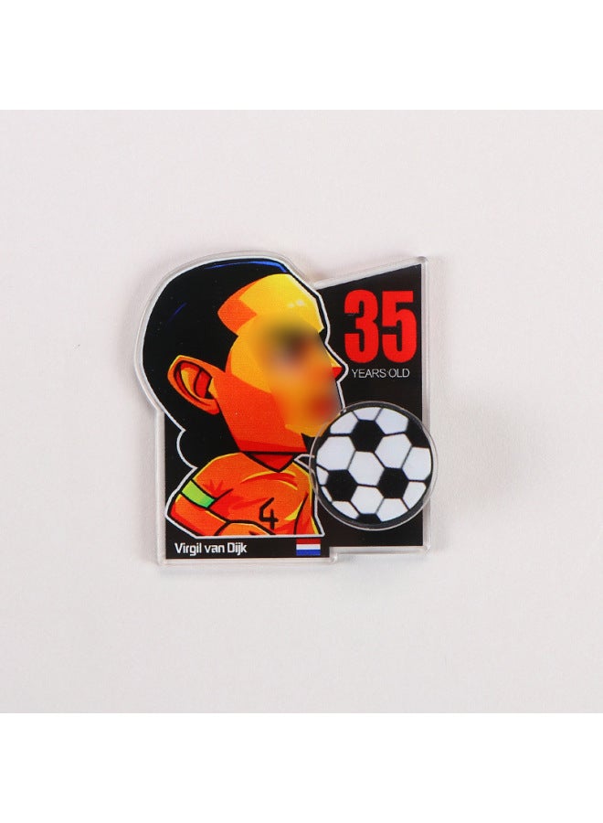 2026 World Cup Theme Scene Decoration Atmosphere Setup –Color:Lai wan-dowski refrigerator magnet - Image 5
