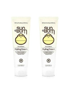 Curls And Waves Styling Cream For Curly Hair | Curl Defining Cream | Frizz Control | Paraben Free | Sulfate Free | 5 Ounce | 2 Count