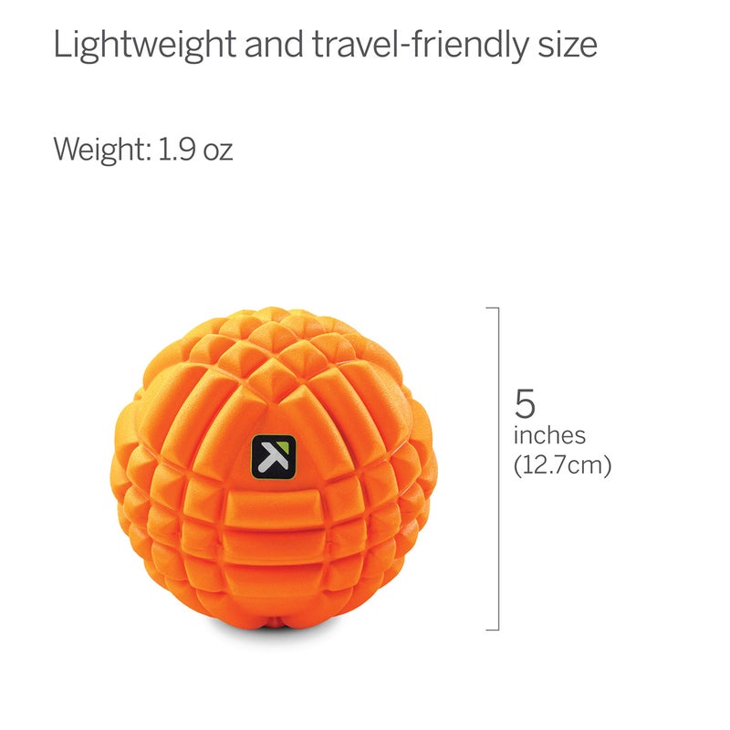 TRIGGERPOINT Trigger Point Performance TriggerPoint GRID Ball Foam Massage Ball (5-Inch) , Orange - Image 5