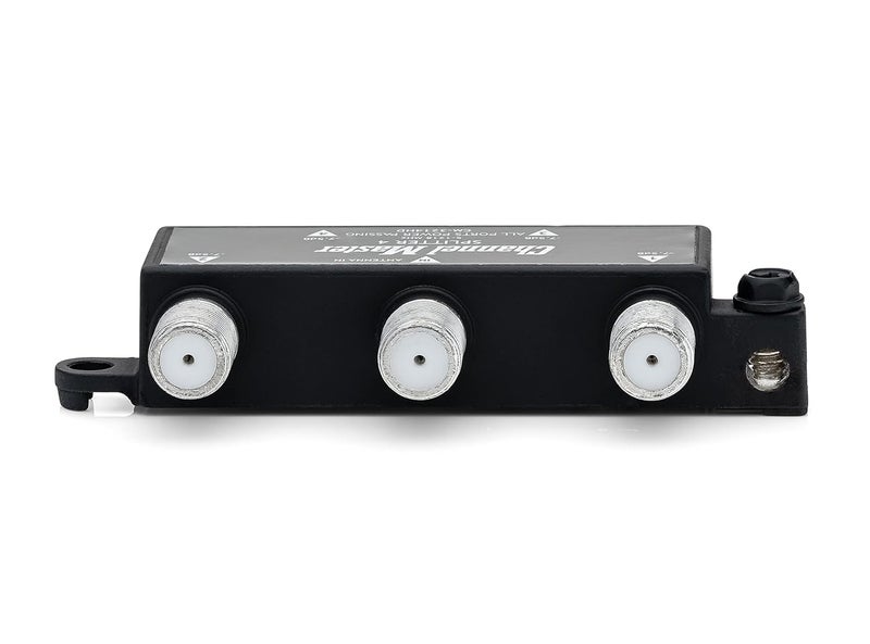 Channel Master Splitter 4 | 4-Way Splitter Distributes Digital HDTV Antenna Signal to 4 TVs, One Input and Four Outputs, Power Passing for Preamplifiers and Boosters, Low-Loss Design, Indoor/Outdoor - Image 4