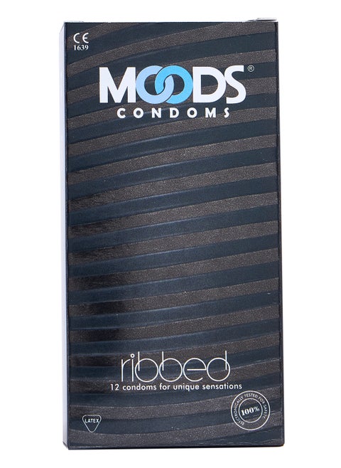 Ribbed Condoms 12's Made With Natural Rubber Latex