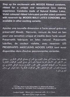 Moods Ribbed Condoms 12's Made With Natural Rubber Latex  - Image 5