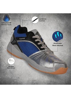 Nivia Appeal Non-Marking Badminton Shoes | Size: 4 UK/ 5 US/ 38 EU | Material: Synthetic | For Men & Boys | Lightweight | Breathable mesh with PU Coated | Flexibility and Stability | Ideal for Sports  - Image 2
