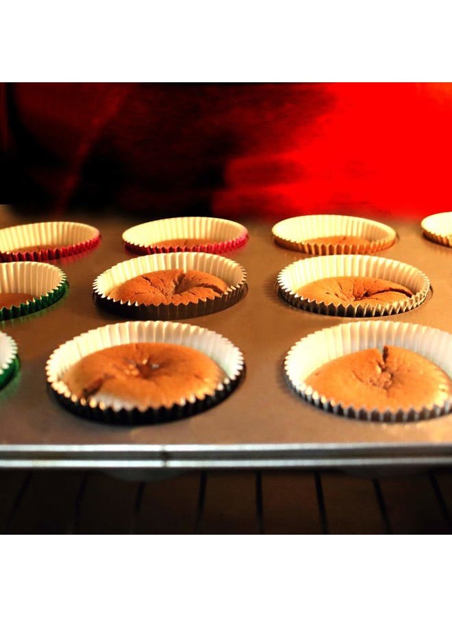 Eoonfirst Foil Cupcake Liners Halloween Party Standard Baking Cups 100 Pcs (Black) - Image 5