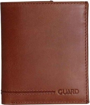 Guard Multi-Compartment Vertical Antique Tan Leather Men's Wallet  - Image 1