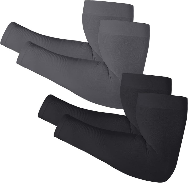 Newbyinn أكمام ذراع للرجال والنساء، مقاس L - XL، أكمام حماية من الشمس للأشعة فوق البنفسجية لتغطية الوشم، غطاء ذراع ضغط تبريدي - Image 1