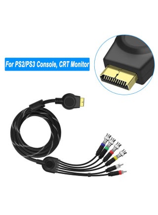 كابل PS2 PS2 PS3 مكون AV كابل الصوت والصورة والصوت والفيديو HDTV مع 4 موصلات BNC RGB RGBS لوحدة تحكم PS2/PS3، شاشة CRT - view 5