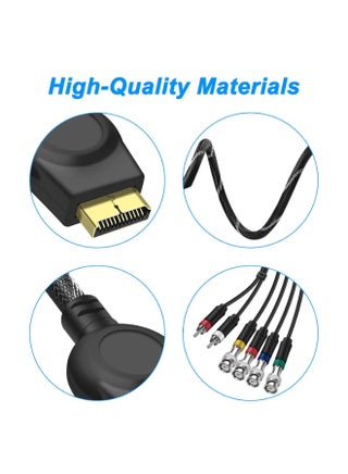 كابل PS2 PS2 PS3 مكون AV كابل الصوت والصورة والصوت والفيديو HDTV مع 4 موصلات BNC RGB RGBS لوحدة تحكم PS2/PS3، شاشة CRT - view 3