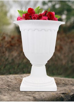 Generic 𝐅𝐅𝐃 Flower Vase Plastic Pots Outdoor Plant Pots Plastic Flower Pots Planter Pots Plastic Gardening Pots Nursery Pot Flower Plant Container Plastic Plant Pot  - Image 1