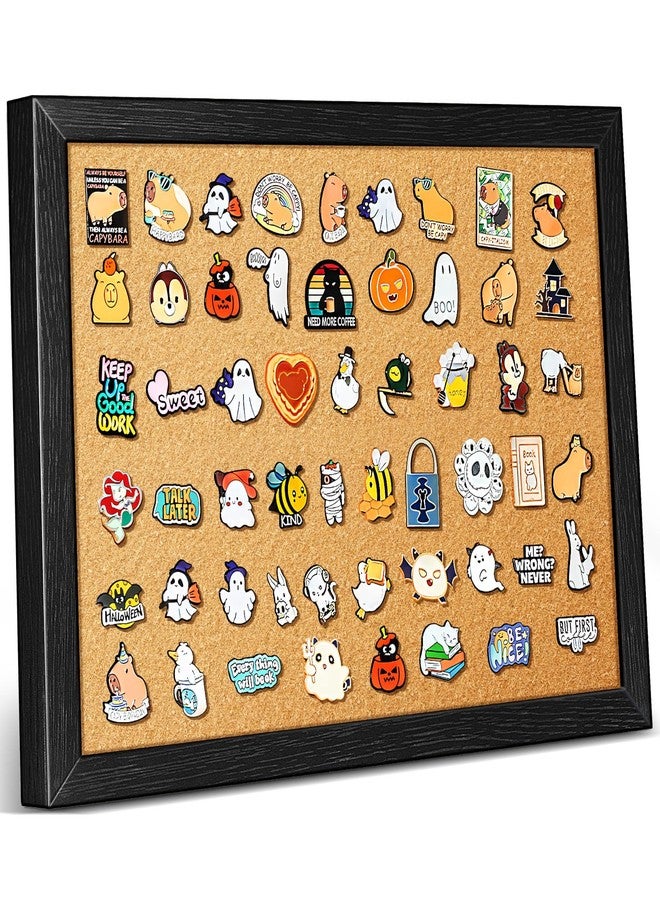 tutata Enamel Pin Display Board, 16'' x 12'' Pin Display Frame, Lapel Pin Holder, Wall Mounted Cork Board for Brooch Pin Storage - Image 1