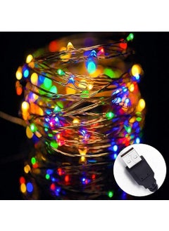 SILENCIO SILENCIO Fairy Lights USB Powered String Lights 3M 30 Led Christmas Lights Fairy String Lights for Party Wedding Festival Bedroom Table Decoration Multicolor Pack of 1 
