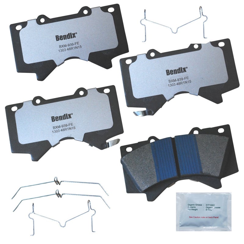 Bendix Fleet Metlok MKD1303FM Semi-Metallic Front Brake Pads for Lexus LX570 2011-2008, LX570 2021-2013, Toyota Land Cruiser 2011-2008, Land Cruiser 2021-2013, Sequoia 2022-2008, Tundra 2021-2007 - Image 2