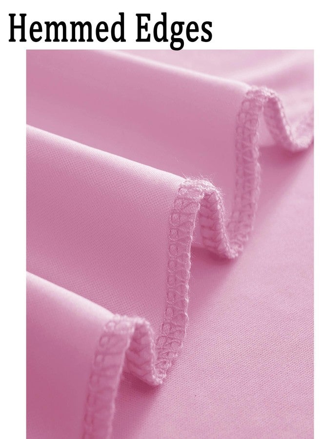 NSSONBEN 10ft x 10ft Wrinkle Free Pink Backdrop Curtains for Parties, Polyester Baby Pink Backdrop Drapes 2 Panels 5x10ft for Wedding Girl Birthday Party Photography Background - Image 4