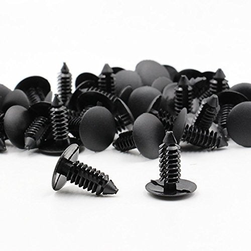 MANSHU 200 Pcs Car Plastic Trim Boot Rivets Push Clip Fastener, 6.4mm Hole Push Retainer Bumper Fender Shield Clips, Automotive Plastic Push Pins Bumper Clips, Car Plastic Rivets Retainers Screw. - Image 3