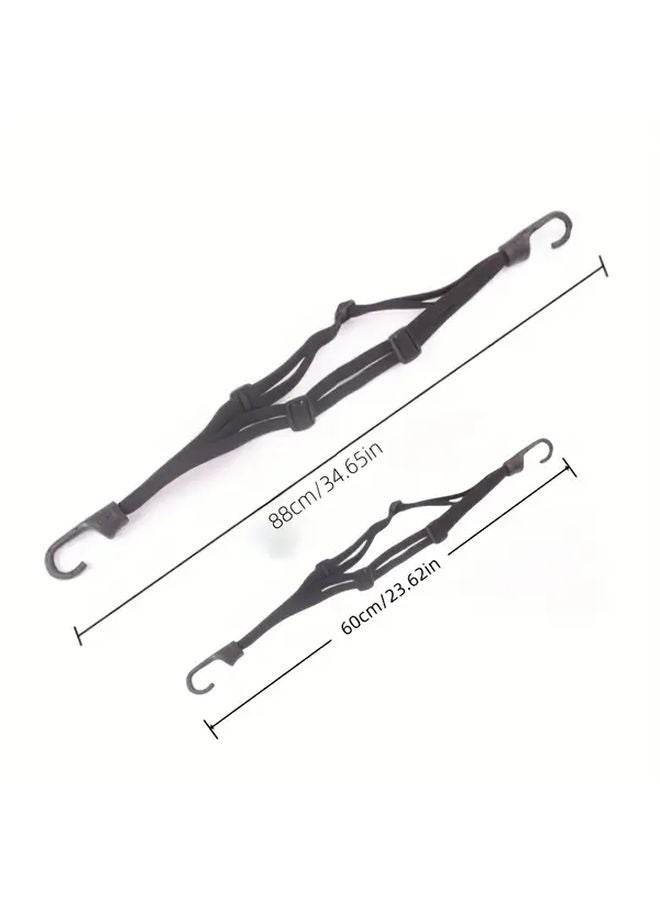 2pcs 90cm Heavy Duty Motorcycle Scooter Luggage Straps 4 in 1 Locking Hooks - Image 4