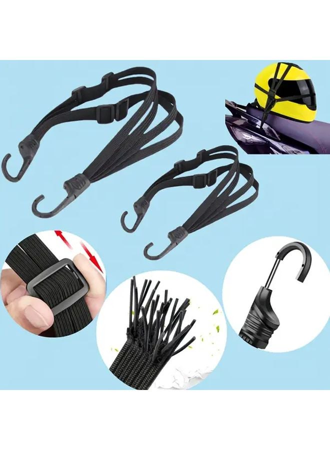 2pcs 90cm Heavy Duty Motorcycle Scooter Luggage Straps 4 in 1 Locking Hooks - Image 2