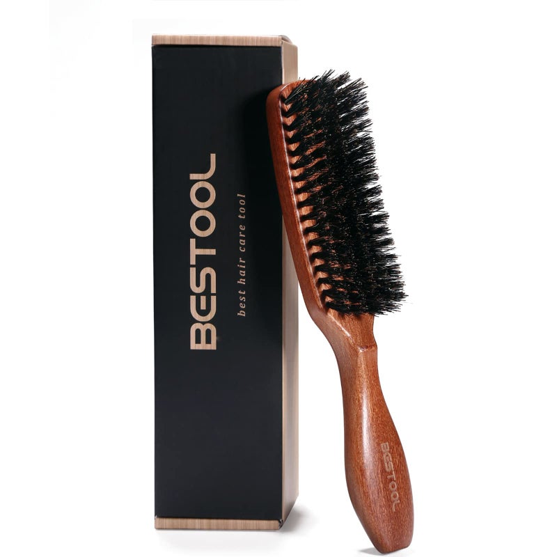 BESTOOL Hair Brush, Boar Bristle Brush For Women Men, for Detangling & Styling, Natural Bristle Brush For Thin, Fine Hair - Image 1