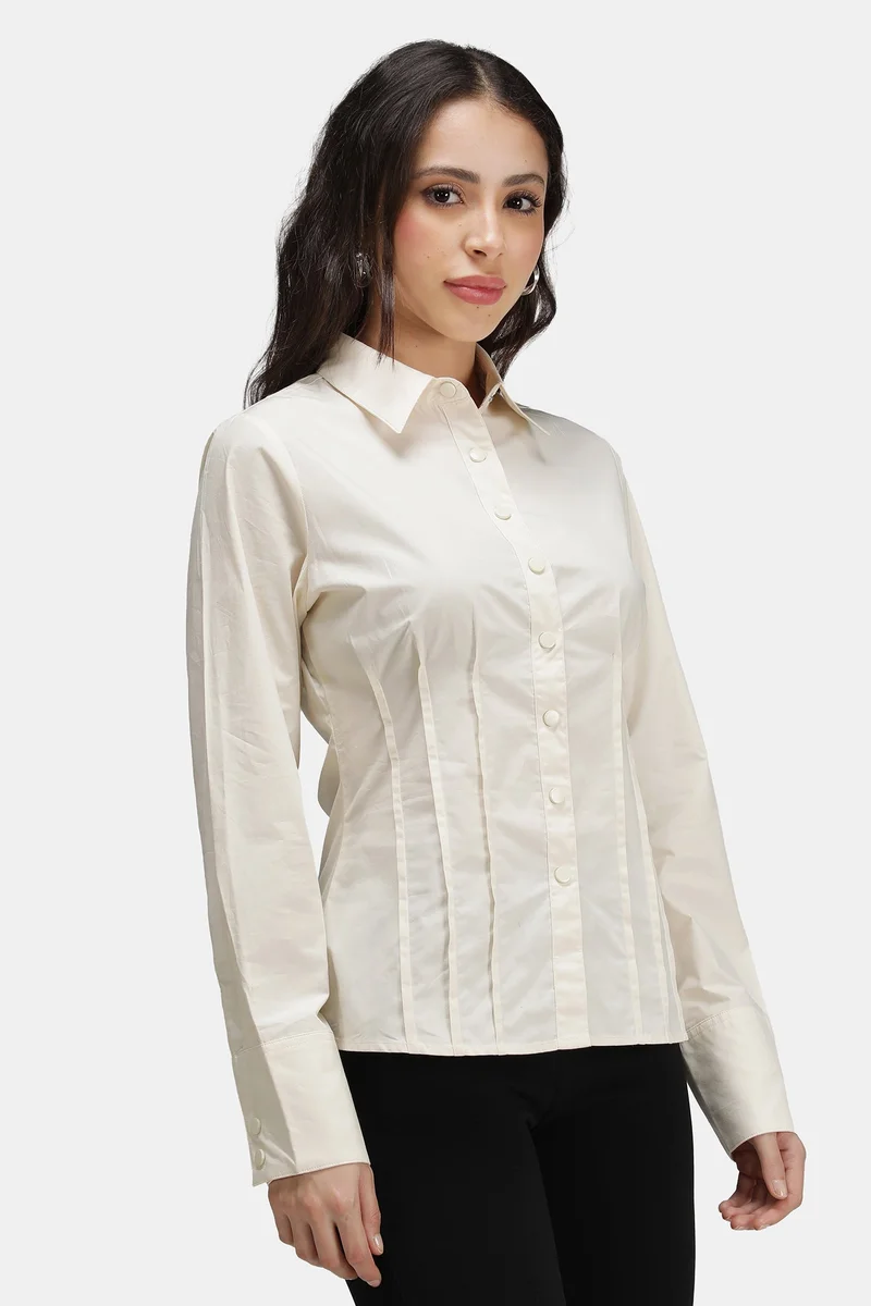 Virgio 100% Cotton  Contoured Stitch Corset Shirt