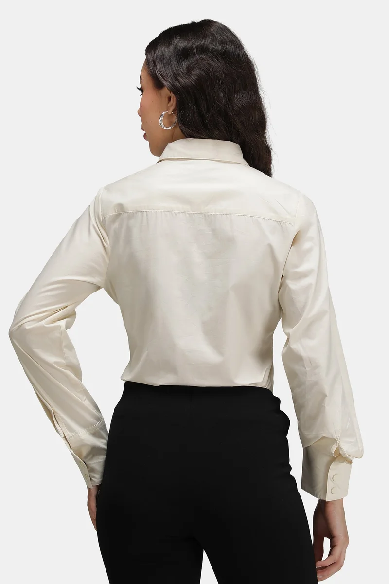 Virgio 100% Cotton  Contoured Stitch Corset Shirt