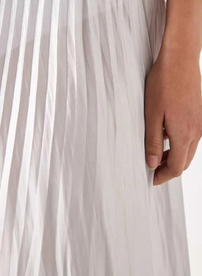 Iconic Iconic Pleated Palazzo Pants with Flexi Waist