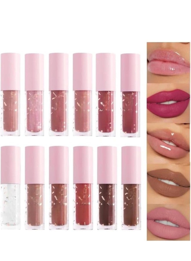 PROTYA 12 PC NEW PINK GLITTER LIPSTICK FOR MULTICOLOR GIRLS AND WOMEN USES (12PC) - Image 3