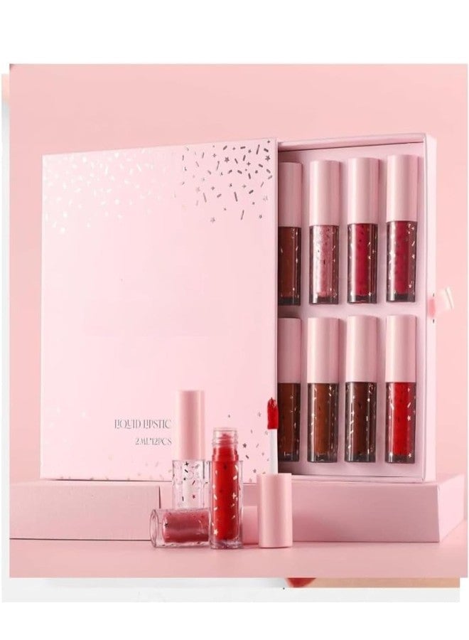 PROTYA 12 PC NEW PINK GLITTER LIPSTICK FOR MULTICOLOR GIRLS AND WOMEN USES (12PC) - Image 2