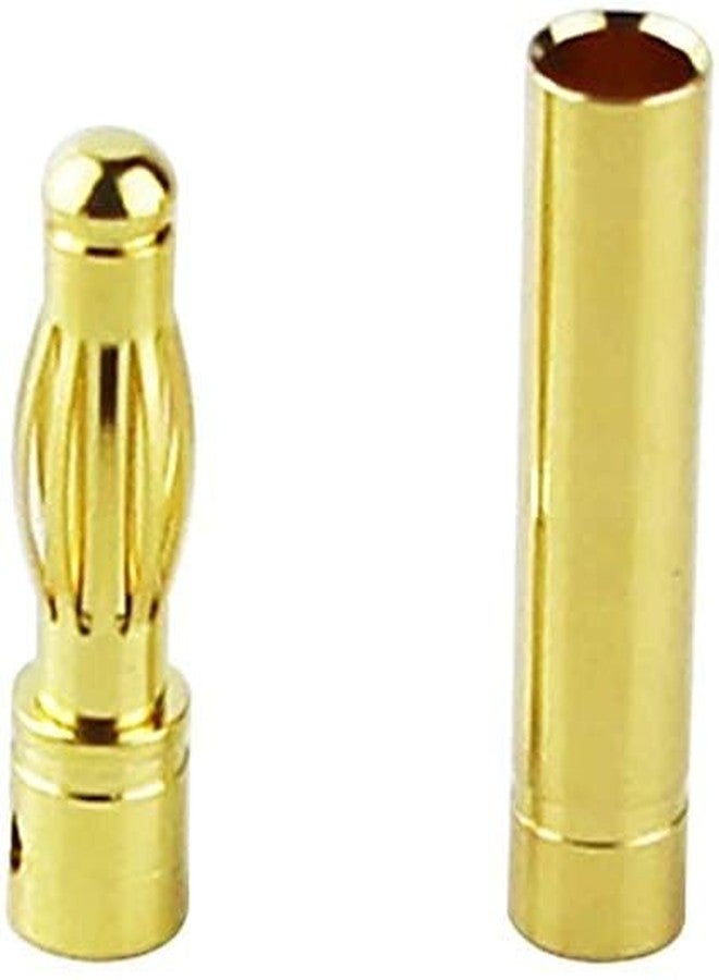 NObranded 40 PCS RC Bullet Connectors 4mm Male Female Gold Banana Bullet Connector Plug - Image 3
