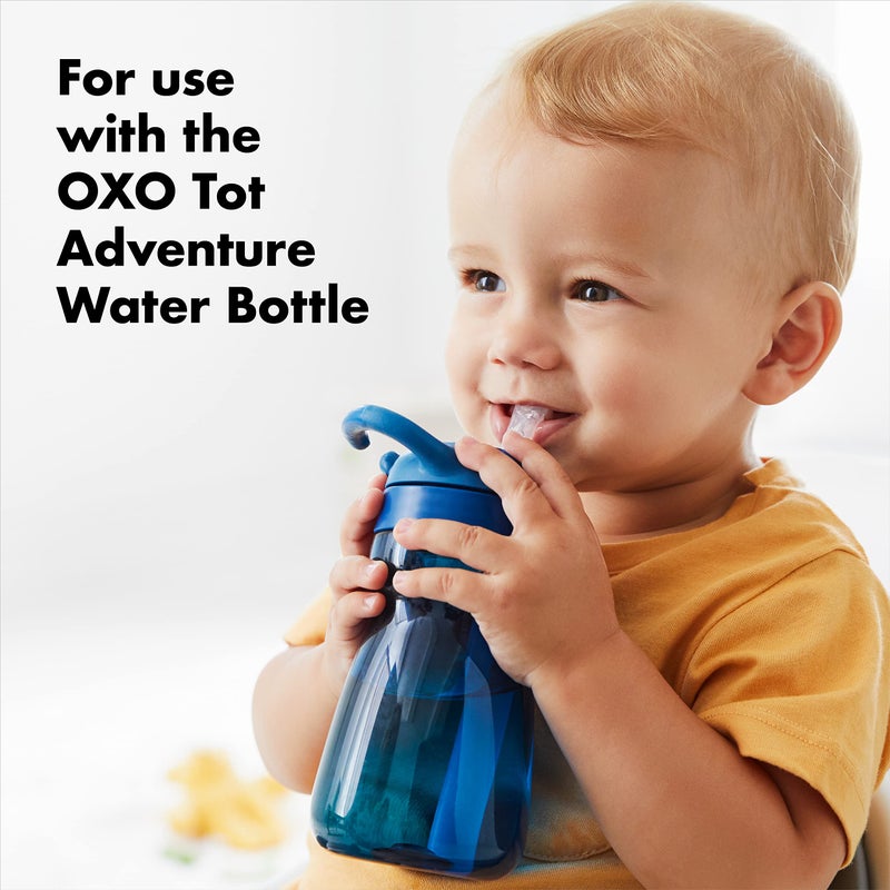 OXO Tot Adventure Water Bottle 12 Oz Replacement Straw - 2 Pack - Image 4