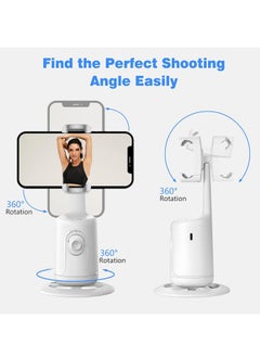 Generic P01 Auto Face Tracking Tripod,360° Rotation Body Phone Camera Mount Smart Shooting Holder with Remote Selfie Stick, No App, Gesture Control, for Vlog, Tiktok  - Image 4
