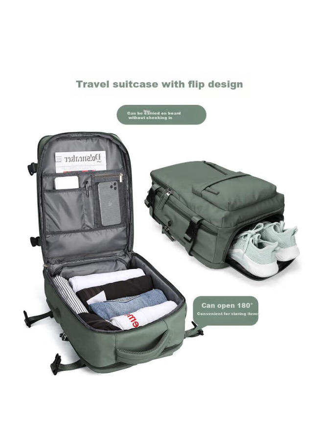 Landcase Backpack, Travel Bag For Women, Large Capacity, Shoulder Bag, Business Trip And Travel Bag, Laptop Bag For Men, 5162 Dark Green, Large Size - Image 3
