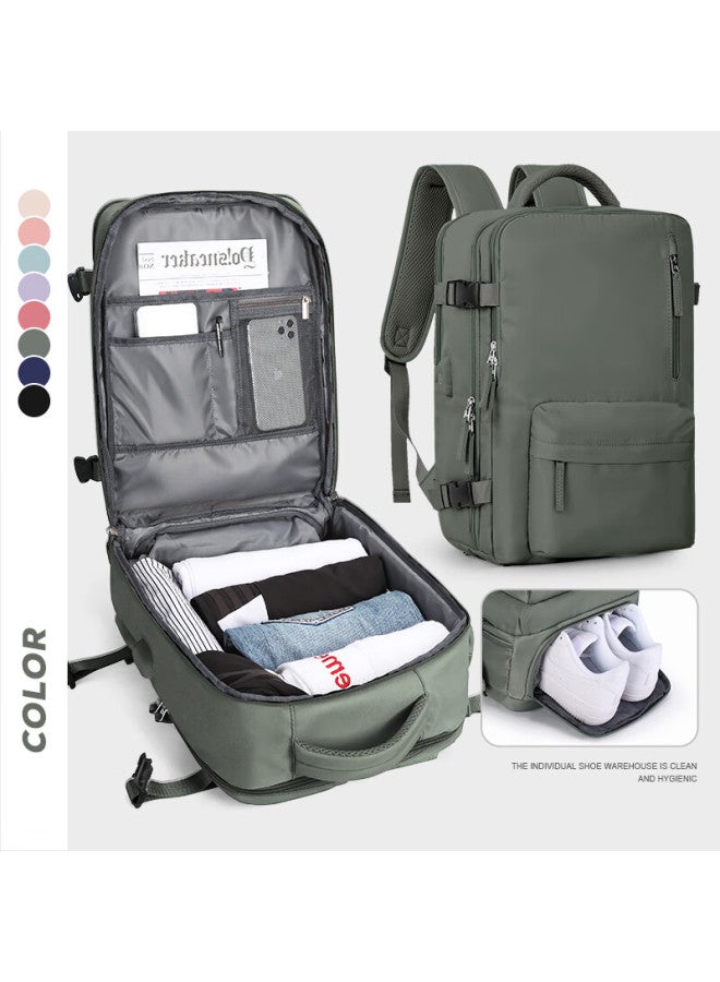Landcase Backpack, Travel Bag For Women, Large Capacity, Shoulder Bag, Business Trip And Travel Bag, Laptop Bag For Men, 5162 Dark Green, Large Size - Image 1