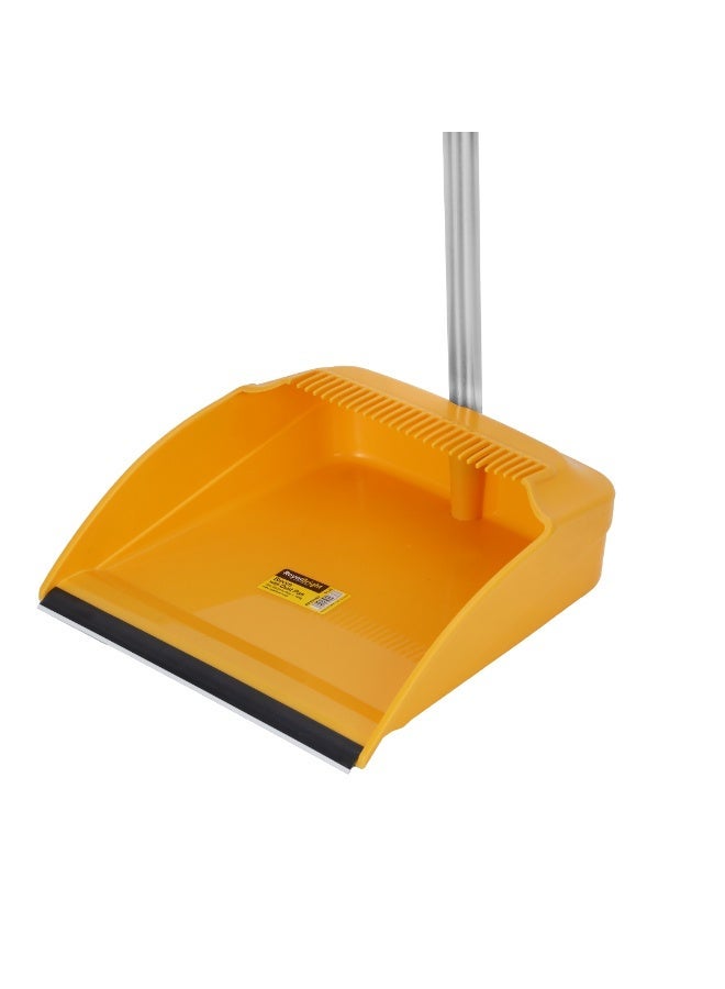 Royalford Long Handle Dustpan with Brush RF12787 Large and Wide Brush Head Durable Stiff Bristles with Long Handle and Comfortable Grip Multi-Purpose Cleaning Tool - Image 5