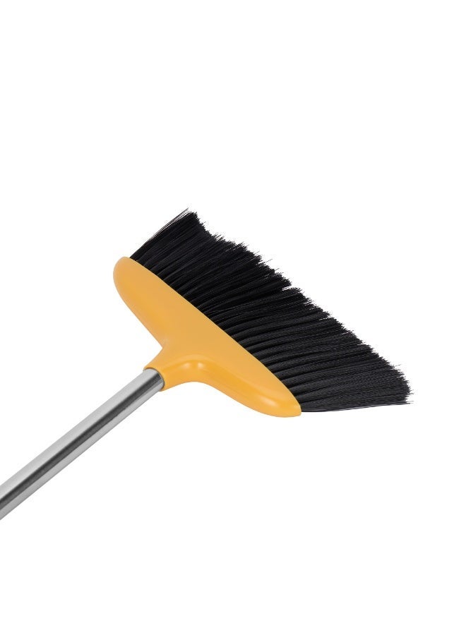 Royalford Long Handle Dustpan with Brush RF12787 Large and Wide Brush Head Durable Stiff Bristles with Long Handle and Comfortable Grip Multi-Purpose Cleaning Tool - Image 3