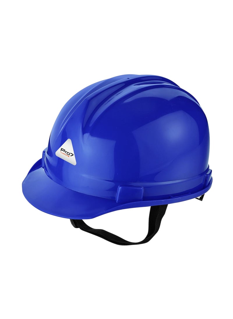 LAWAZIM Deluxe Safety Helmet - Blue - HDPE Hard Hat with Reinforced Shell, 4-Point Suspension, Sweatband, and Adjustable Chin Strap - Ideal for Construction, Industrial, Warehouse, and Maintenance Use - Image 1
