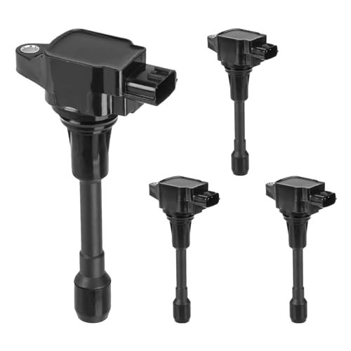 Magorfas Ignition Coil for Nissan Altima Rogue Sentra Cube Versa NV200 2.5L 1.8L 1.6L, Infiniti FX50 M56 QX60 QX70 5.6L 5L 07 08 09 10 11 12 13 14 15 16 17 18 19 UF549 UF509 5C1753-4 Set - Image 1