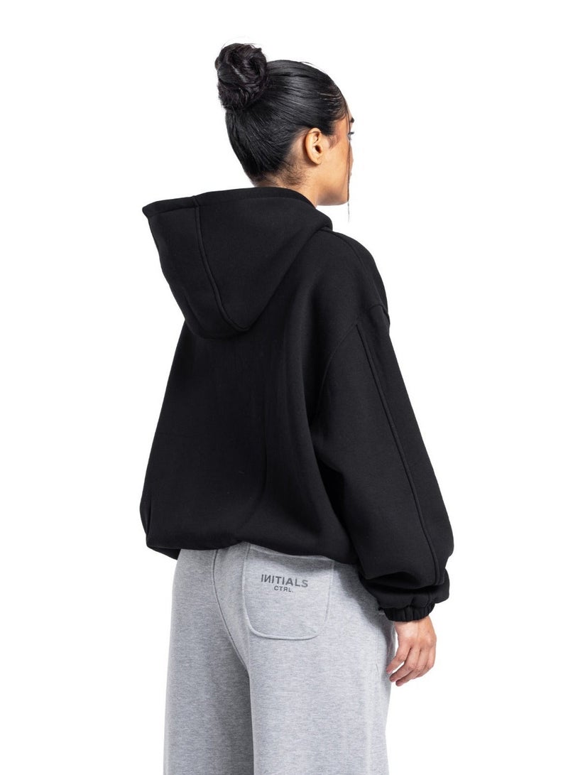 CTRL Initials Boxy Zip-Up Sweater - Image 3