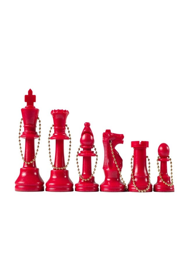 Wholesale Chess - Chess Pieces Keychain Set (Red) - Image 1
