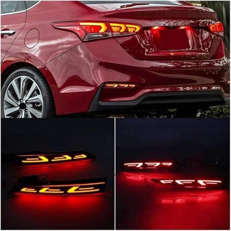 Wivplex Rear Bumper Reflector Brake Light for Hyundai Accent - Image 3