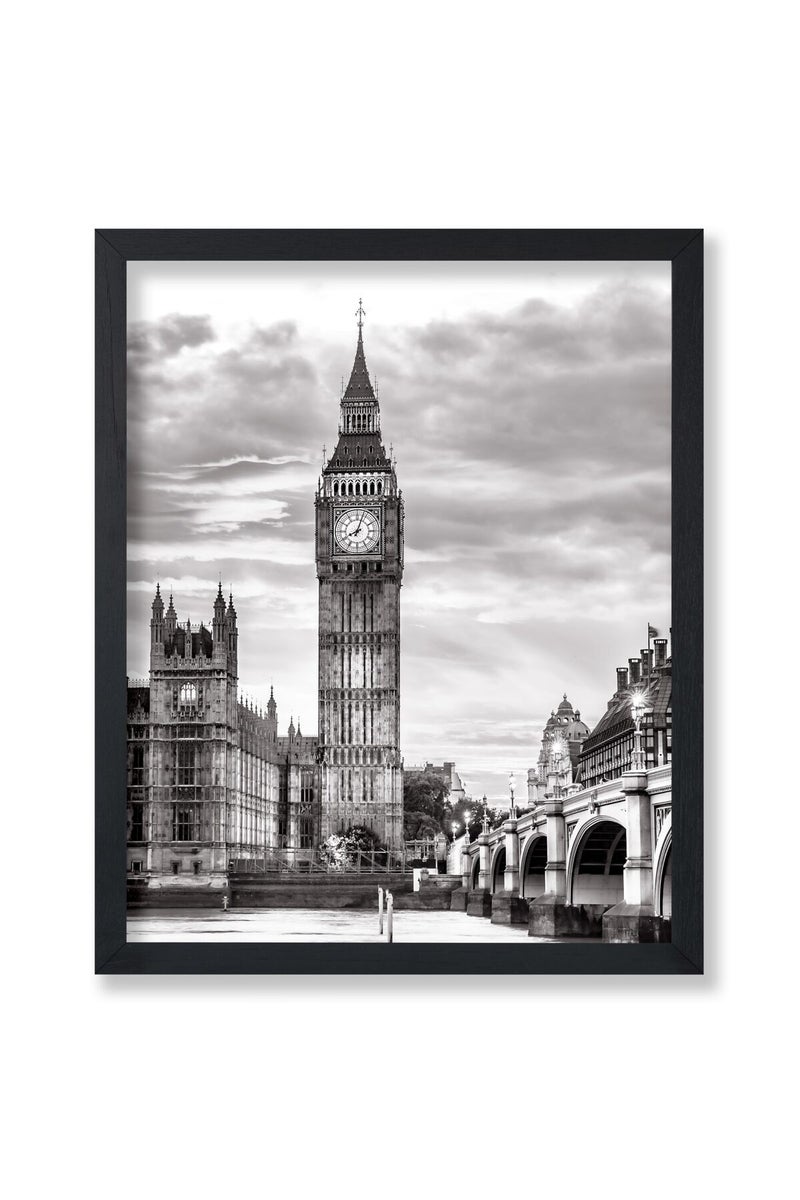 Poster Master ملصق ماستر بيغ بن - طباعة برج إليزابيث - فن لندن - فن التصوير - فن السفر - فن المدينة - فن الساعة العظيمة - فن المعالم التاريخية - ديكور غرفة المعيشة - 8x10 بدون إطار - Image 1