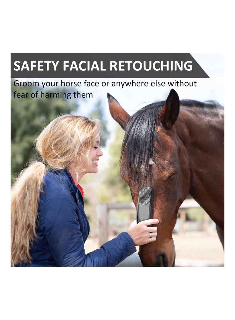 6-in-1 Multi-Functional Horse Hair Grooming Brush - Shedding, Massage, and Beauty Tool for Pets (Black) - Effective Hair Removal and Grooming Solution. - Image 3