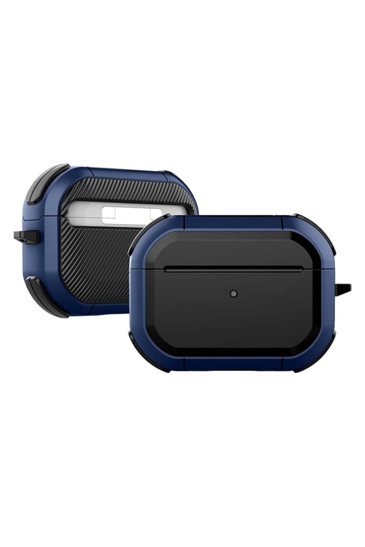 Premium Shockproof Keychain AirPods Pro Protective Case for Men and Women Blue