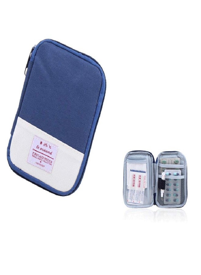 King&Pig Portable Empty First Aid Bag Kit Pouch Home Office Medical Emergency Travel Rescue Case Bag Medical Package (blue, S)
