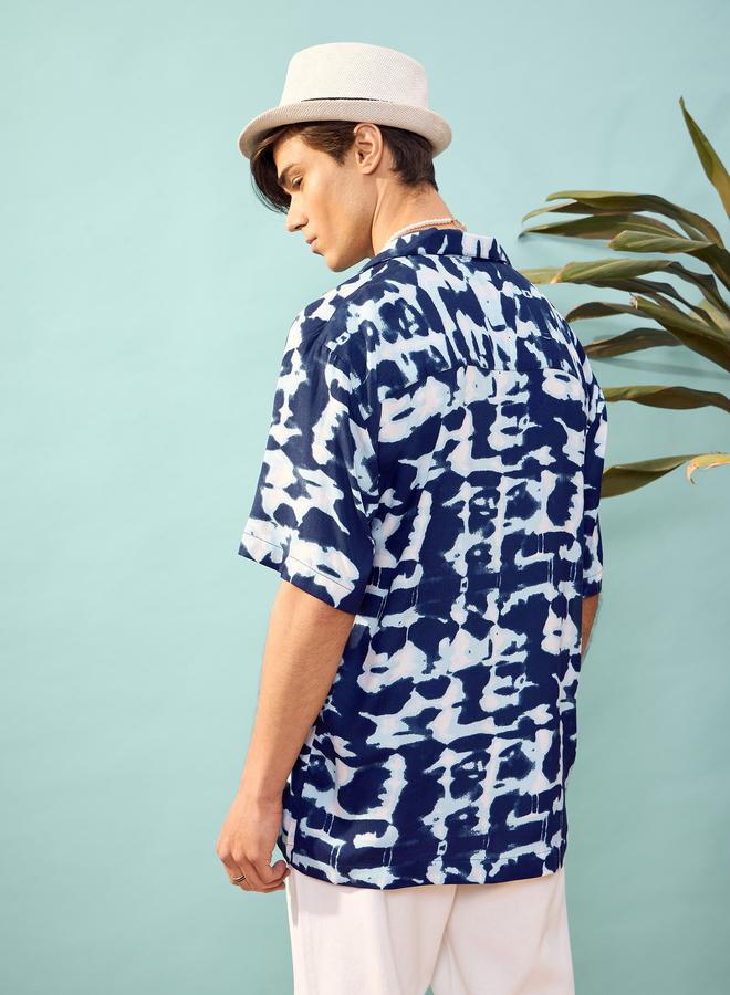 Mascln Sassafras Mascln Sassafras Tie and Dye Print Relaxed Fit Shirt  - Image 5