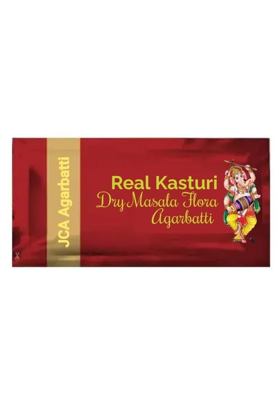 JCA JCA Real Kasturi Fragnance AgarbattiIncense Stick with Hawan Samgri Pouch for Special Pooja Festivals Occasions 360 Sticks 100 Gram Approx  - Image 3